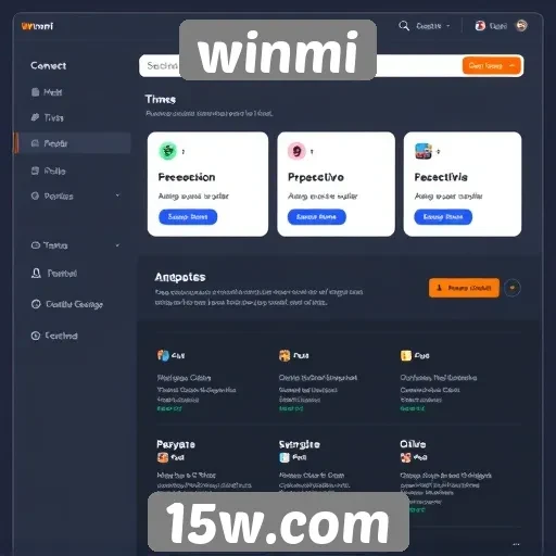 Análise da interface do usuário do site winmi